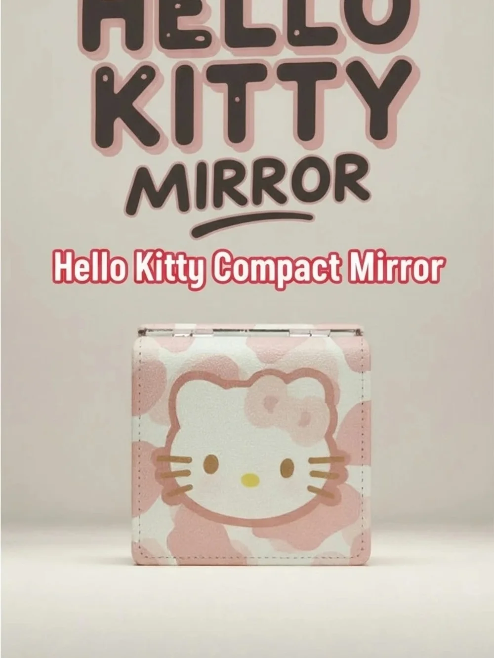 Hello Kitty Pink Makeup Brush Set with Makeup Pouch And Mirror